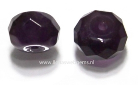 1 Amethyst kraal facet rondel ca. 8x5mm (R1-45A)