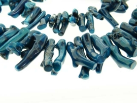 Koraal blauw XL ca. 30-50x12mm