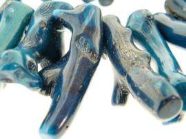 Koraal blauw XL ca. 30-50x12mm