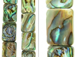 Abalone kralen ca. 10x8x3mm