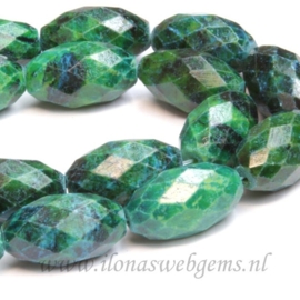 Chinese Chrysocolla facet ca. 25x15mm