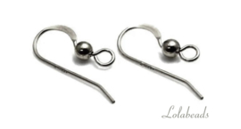 6 paar Sterling zilveren oorhaakjes ca. 25mm