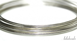 9 meter Sterling zilverdraad ca. 0,6mm hard