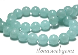 Blue quartz kralen rond ca. 12mm(Q40)