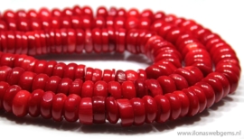 Koraal rood ca. 11x5mm (K35a)