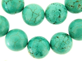 Howliet turquoise rond ca. 24mm