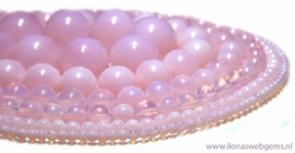 Roze Opaliet kralen ca. 10mm (BB5g)