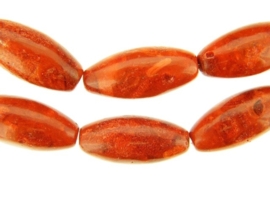 Sponskoraal kralen ca. 30x14mm (B30)