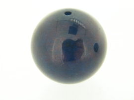 Mega Jade kraal blauw rond ca. 30mm