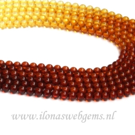 Imitatie Barnsteen / Amber rond ca. 4mm