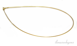 Vermeil chokers / ketting met slotje