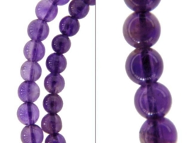 Amethyst rond ca. 4,5mm A kwaliteit (i46)