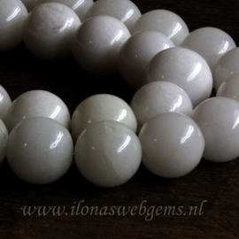 Witte Jade rond ca. 16mm