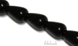 10 Strengen Onyx pegels ca. 14mm