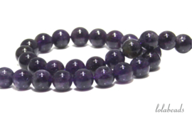 10 strengen Amethist kralen rond ca. 8mm AA kwaliteit (3)