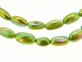 Parelmoer groen ca. 10x5mm