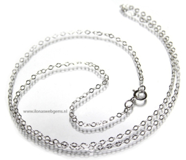 6 stuks Sterling zilveren ketting 45cm