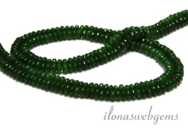 Jade kralen 'Smaragd' rondel ca. 4,5x2,5mm(F65C)