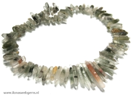 Kwarts Geodes choker side drill ca. 40x10mm (C13)