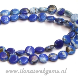 Howliet blauw coins ca. 13x4mm