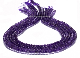 Amethyst kralen rond ca. 4mm (M196)