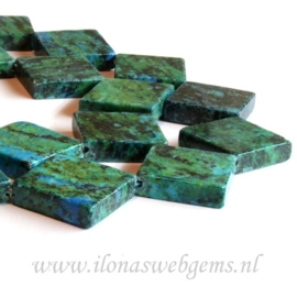 Chinese Chrysocolla ca. 30x30x6mm