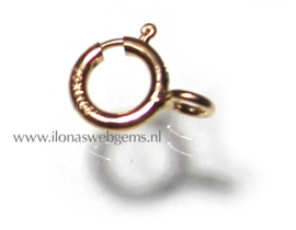 12 stuks rose gold filled veerring ca. 5mm 