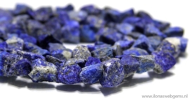 Lapis lazuli kralen rough ca. 11x9mm (M271b)