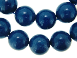 Jade Saffier blauw rond ca. 16mm