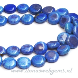 Howliet blauw coins ca. 13x4mm