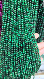 10 Strengen Groen Tijgeroog kralen rond ca. 6mm