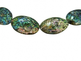 Abalone kralen ca. 22x15x7mm