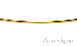 4 stuks Vermeil Omega choker 45cm