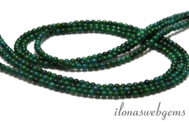 Chinese Chrysocolla kralen rond mini ca. 3mm(M202)