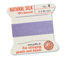 LILAC: Griffin zijde draad 0,6mm N0. 4 (Si1-8)