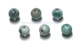 6 stuks Larimar kraal rond ca. 6mm (i124A)