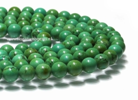 Turquoise Howliet kralen rond ca.8mm (A47)