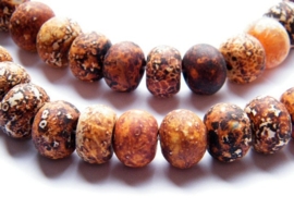 `Earth` Agaat rondellen ca. 15x10mm