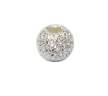 50 stuks sterling zilveren kraaltje stardust ca. 4mm