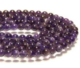 Amethyst kralen rond ca. 6mm (G67)