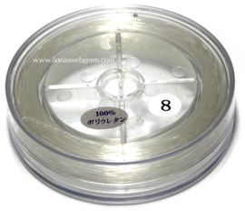 10 rollen Oersterk elastiek rond 0.80mm