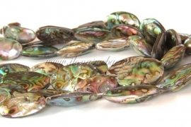 Abalone kralen ca. 30x20x10mm