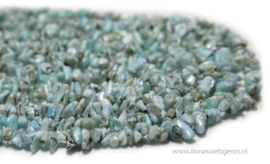 Larimar split kralen ca. 7x3mm (J13)