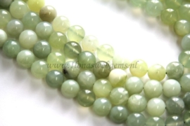 Jade zacht groen rond ca. 10mm (i88)