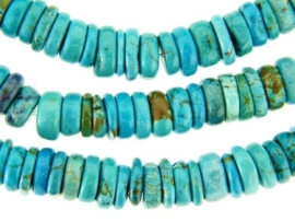 Howliet discs turquoise ca. 10x3mm