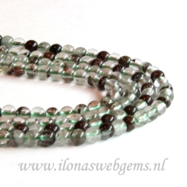 Garden crystal (Lodolite) rond ca. 5mm (i8)