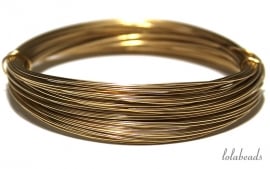 2.85 meter Gold filled draad  ca. 1,3mm soft