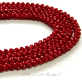 Koraal rood diabolo`s ca. 6x3mm