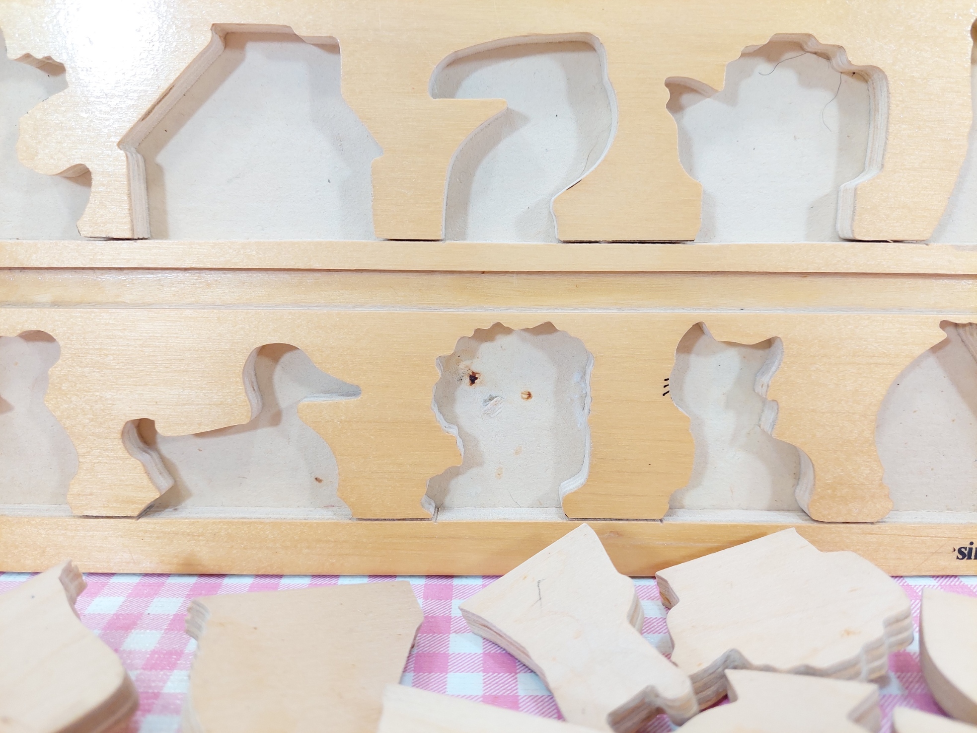 Vintage Simplex houten puzzel - Jaren 70