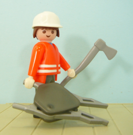 Playmobil brandweerman figuur -  Playmobil Brandweer